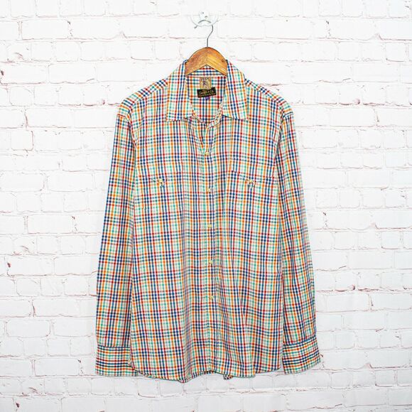 PRPS Goods Co. Men's Western Pearl Snap Shirt Multi color check Size XL - Picture 1 of 6